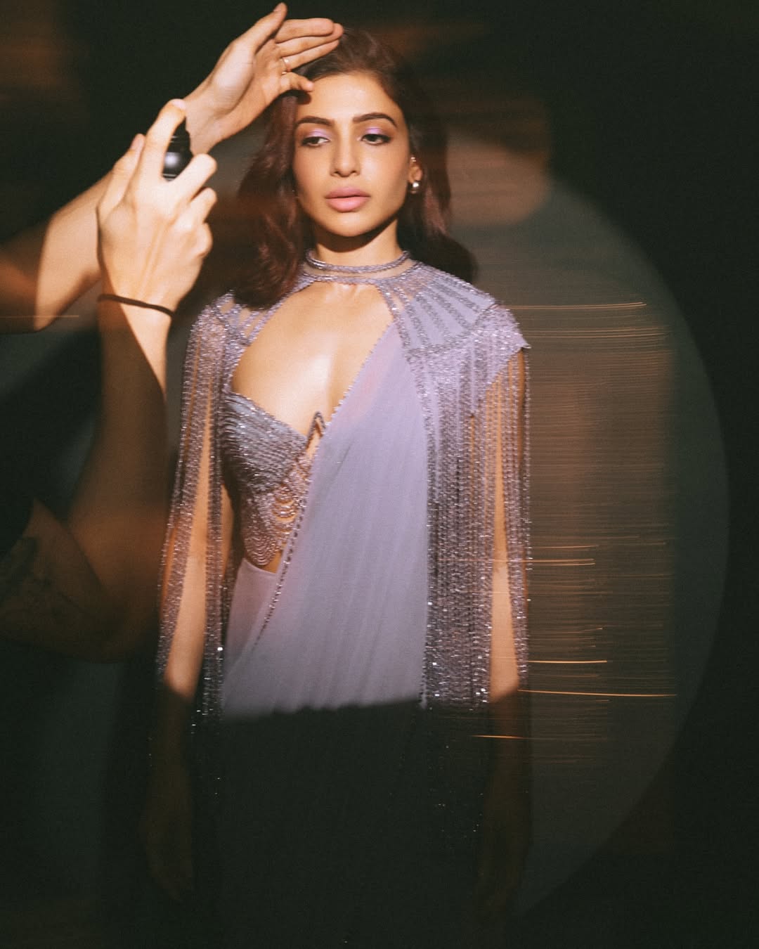 Actress Samantha Ruth Prabhu’s Ethereal Lilac Saree