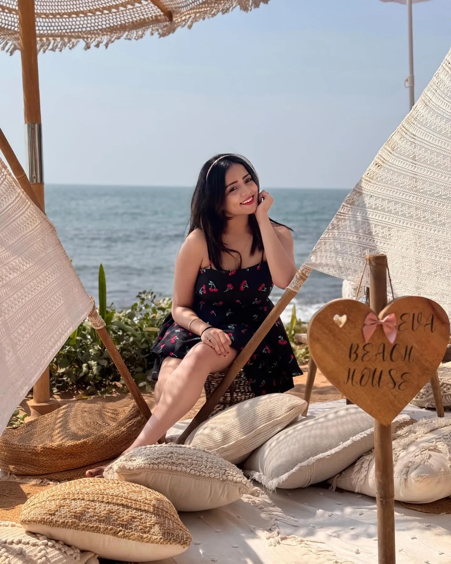 Bigg Boss Kannada fame Sanjana Chidanand Goa Beach House Photoshoot