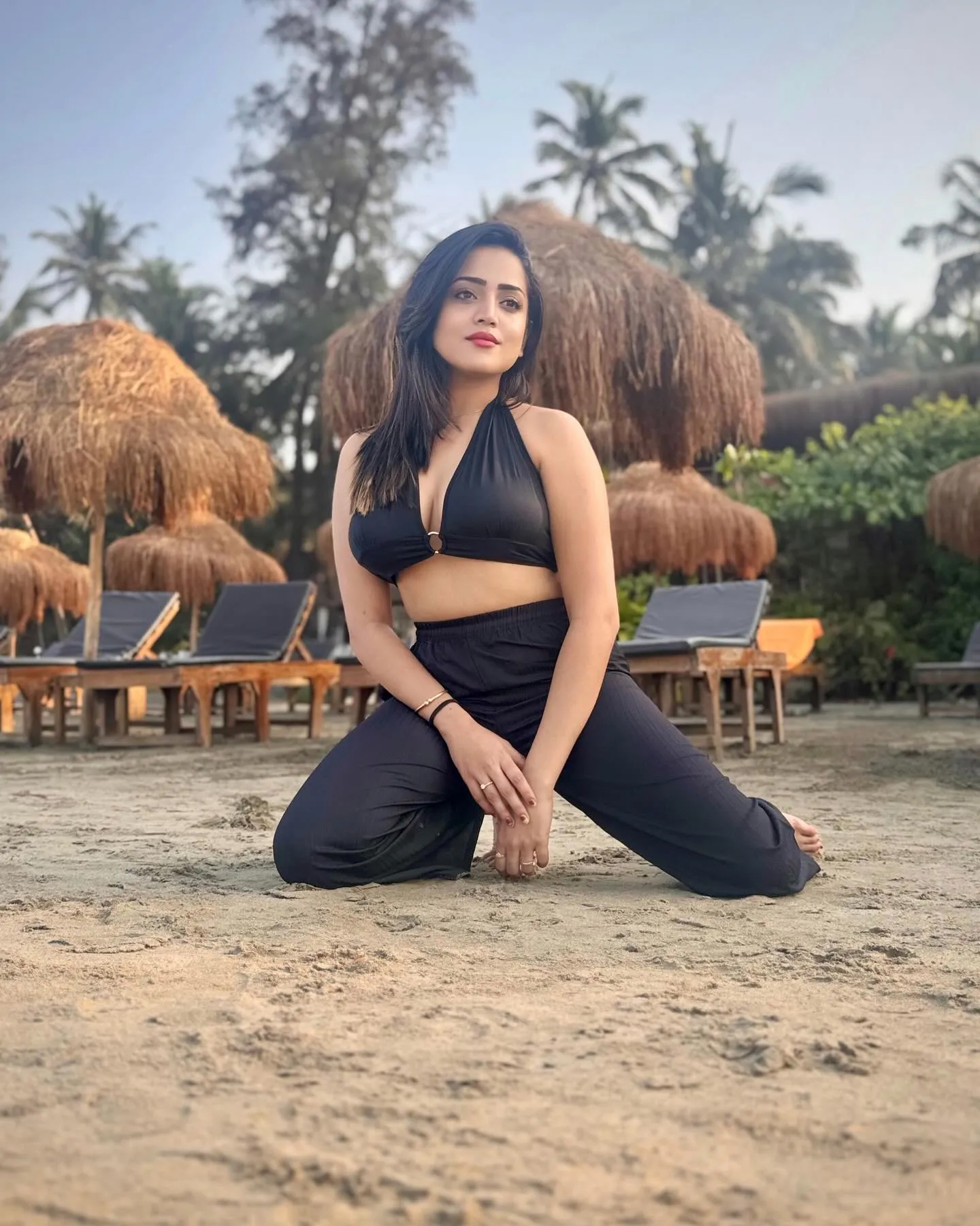 Bigg Boss Kannada fame Sanjana Chidanand Goa Beach House Photoshoot