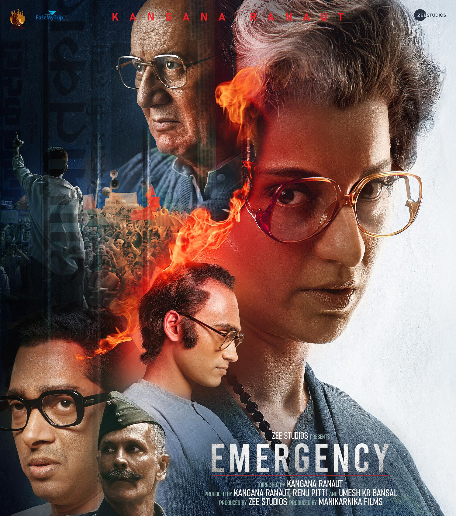 Emergency: Kangana Ranaut's political drama, based on historical events, premieres on Netflix on March 14.