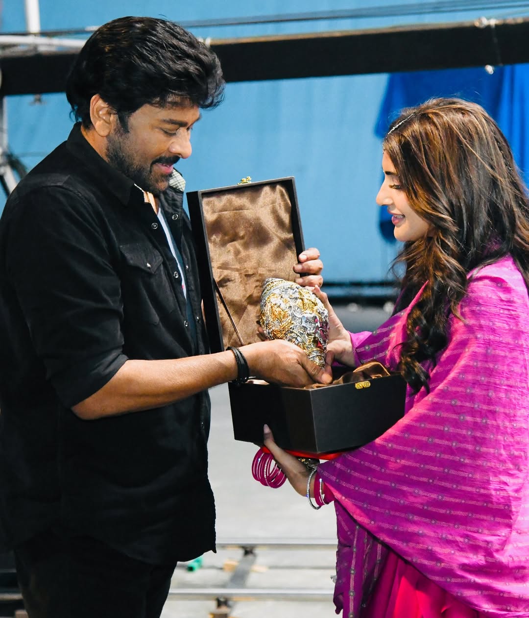 Chiranjeevi Surprises Sreeleela with a Special Women's Day gift