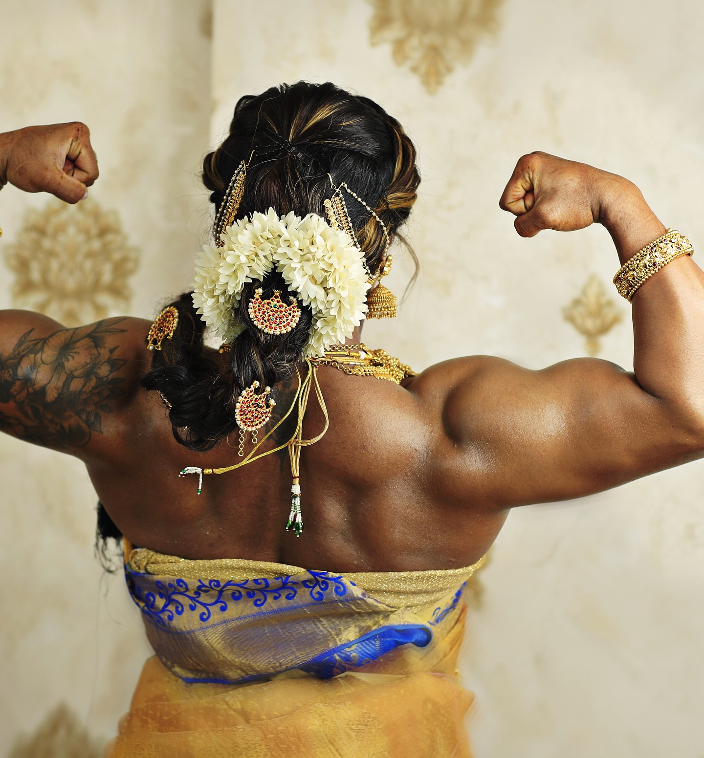 Chitra Purushotham: Breaking Stereotypes With Her Body Builder Bridal Look In A Kanjivaram Saree