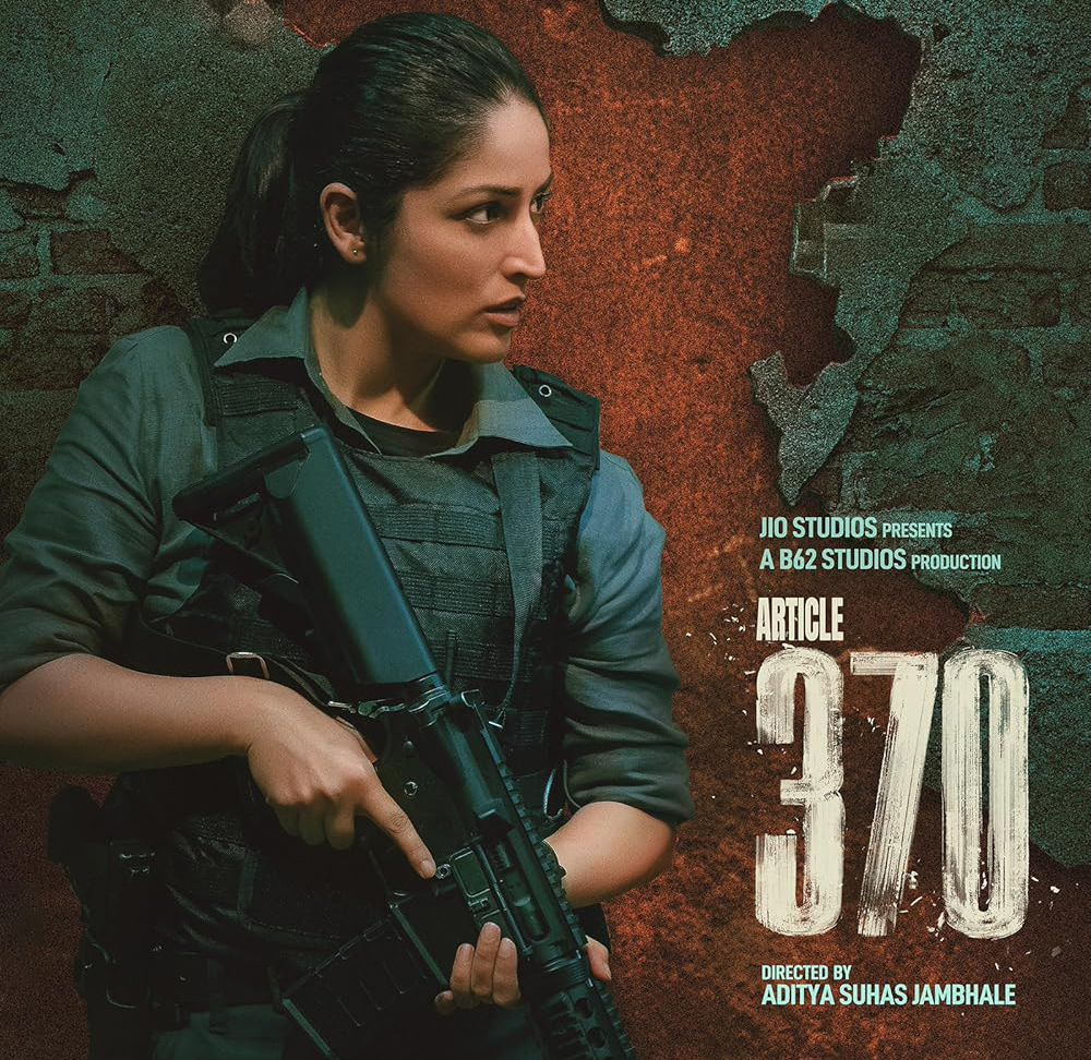 In Article 370, Yami Gautam portrays an intelligence officer with a sharp, authoritative look.