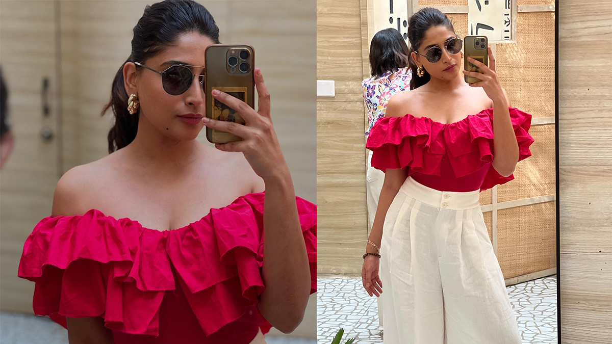 Nishvika Naidu’s Stunning Bold Red Look With White Elegance Latest Photoshoot