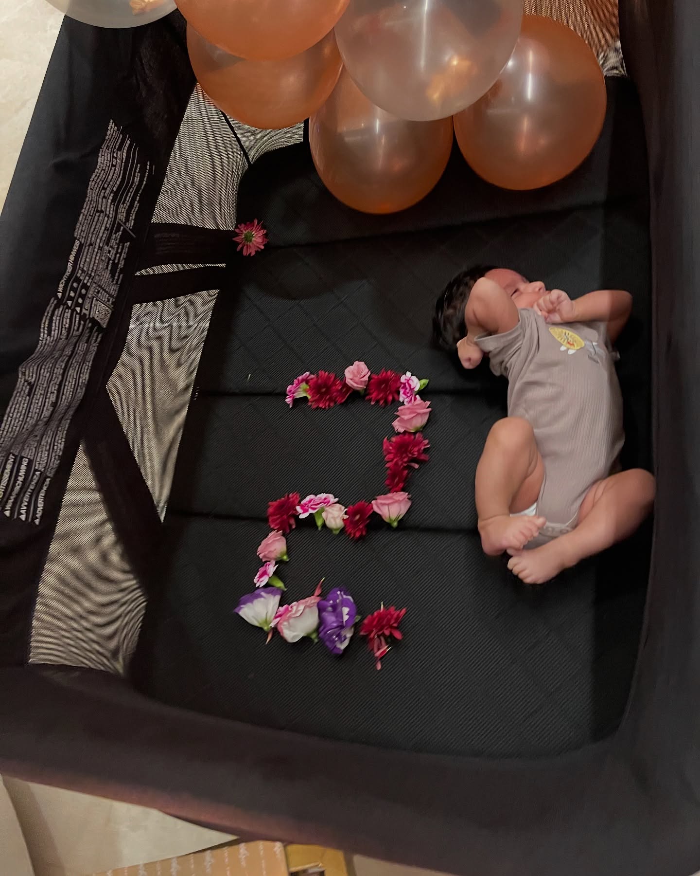Pranitha Subhash Shares her son's 2 month photoshoot with daughter's photos