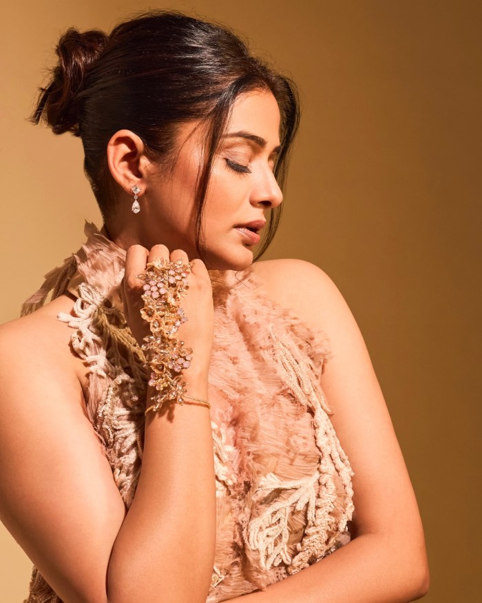 Priyamani Stuns In An Ethereal Nude-Toned Gown – Latest Photoshoot LookPriyamani Stuns In An Ethereal Nude-Toned Gown – Latest Photoshoot Look
