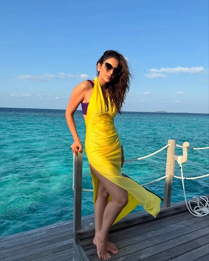 Rakul Preet Singh and Jackky Bhagnani Enjoy Joyous Family Time in the Maldives.