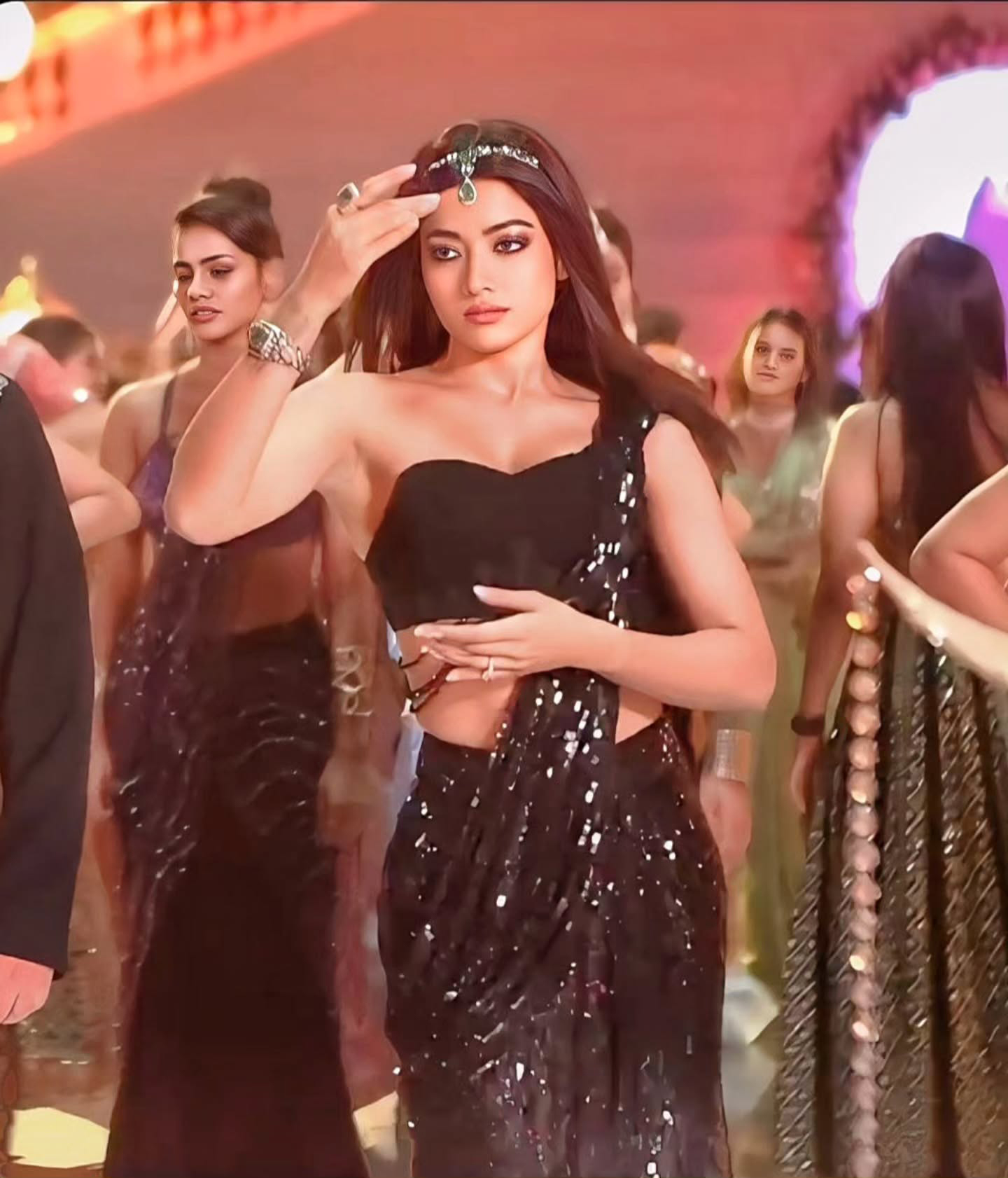 Rashmika Mandanna in behind the scenes photos of Zohra Zabeen song from the film Sikandar