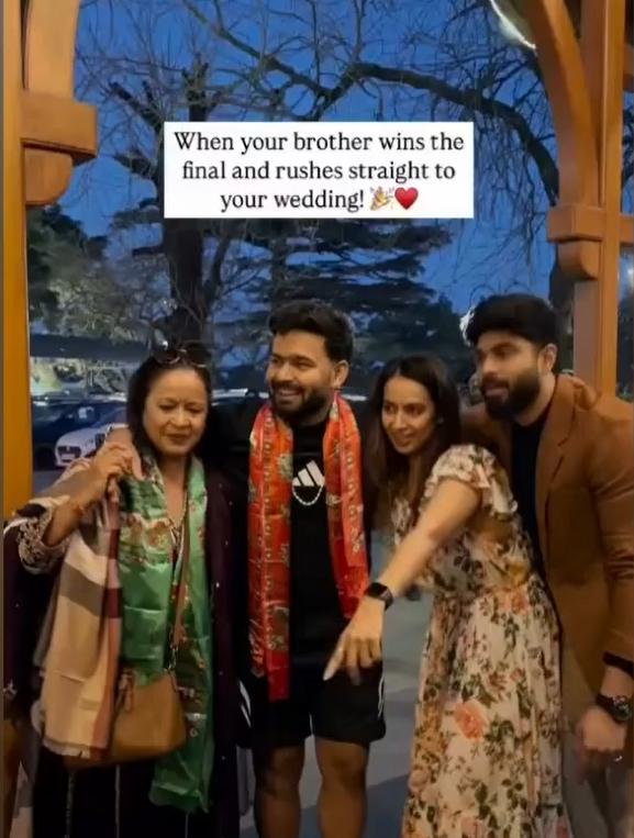 Rishabh Pant’s Sister Sakshi Pant’s Wedding Festivities: A Starry Celebration in Mussoorie