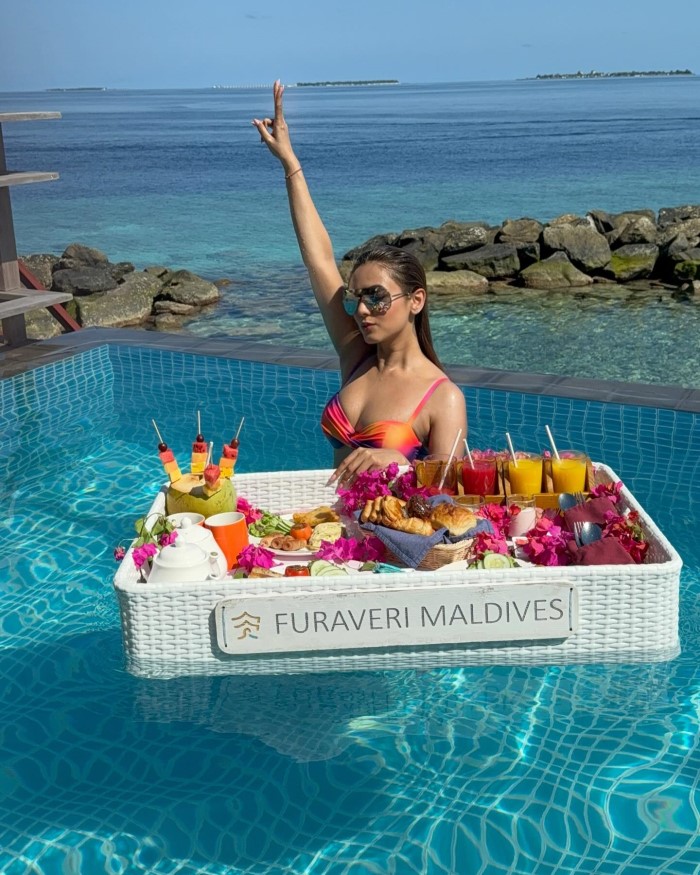 Sonal Chauhan Enjoys A Luxurious Maldives Vacation At Furaveri Resort