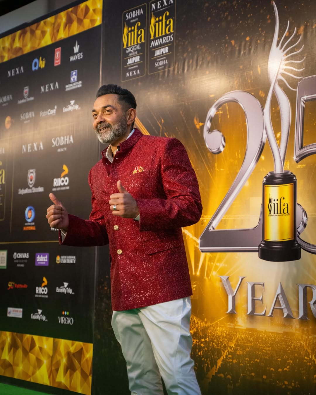 Actor Bobby Deol at Day 1 of IFFA Awards 2025 was held at Jaipur on March 8th , 2025.