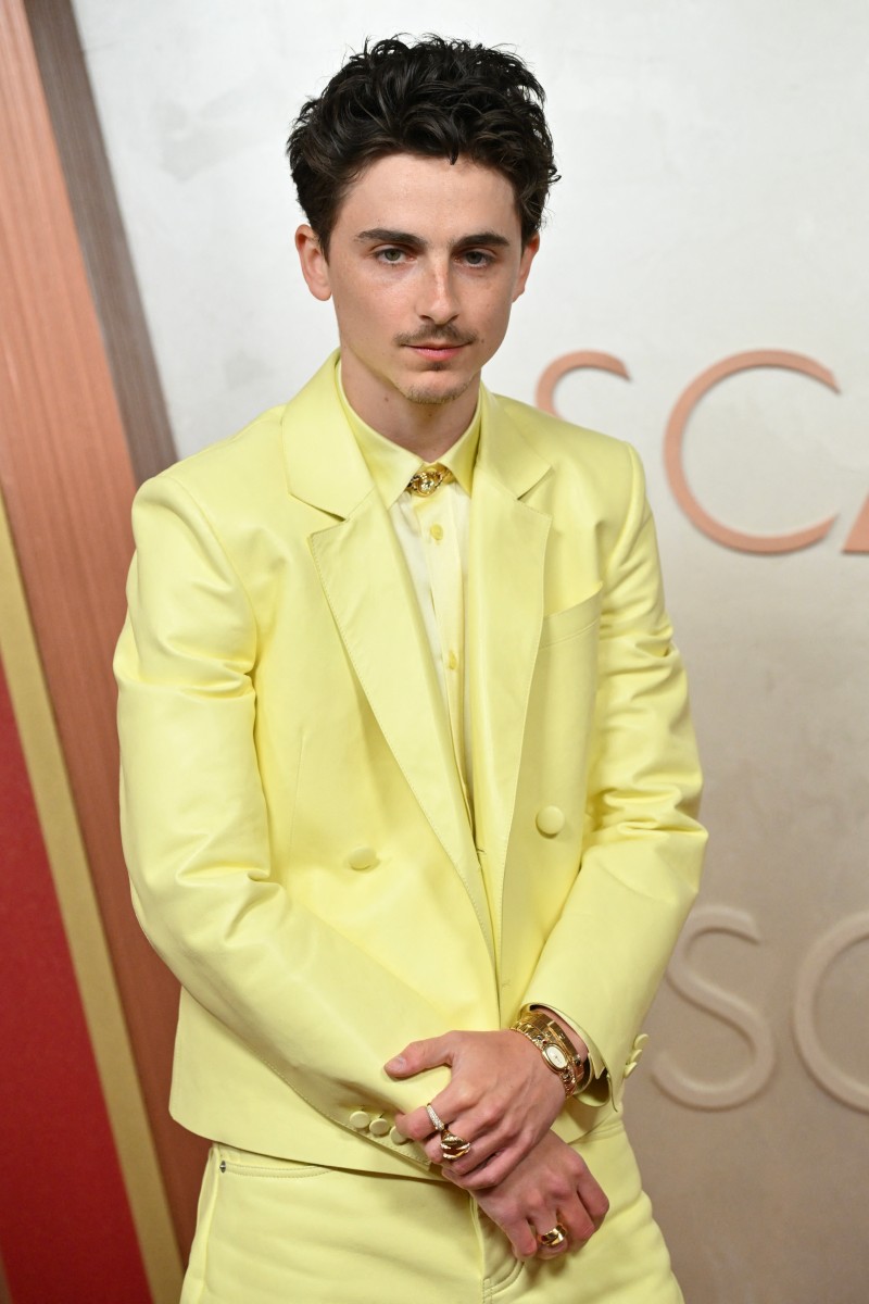 French-US actor Timothee Chalamet attends the 97th Annual Academy Awards at the Dolby Theatre in Hollywood, California on March 2, 2025.