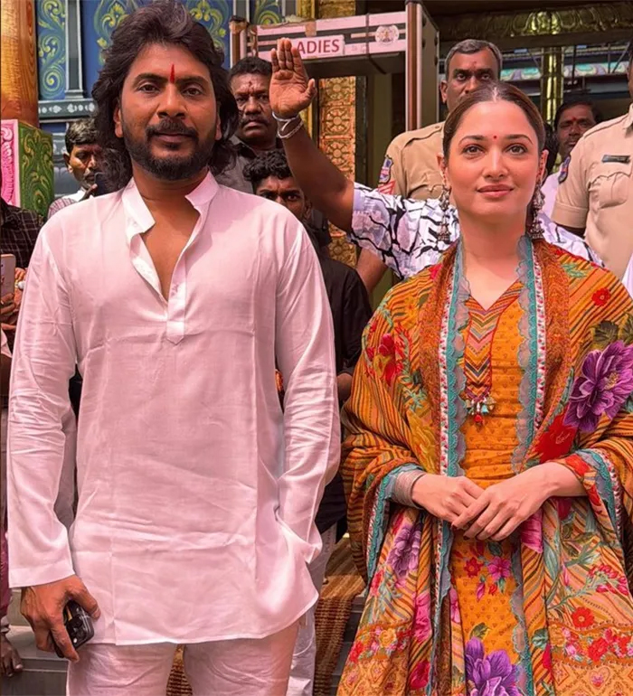 Tamannaah and team seeks blessings at Peddamma thalli temple for odela- 2