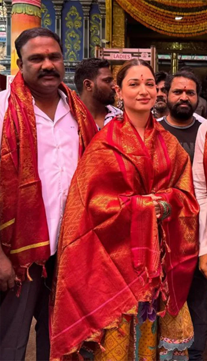Tamannaah and team seeks blessings at Peddamma thalli temple for odela- 2