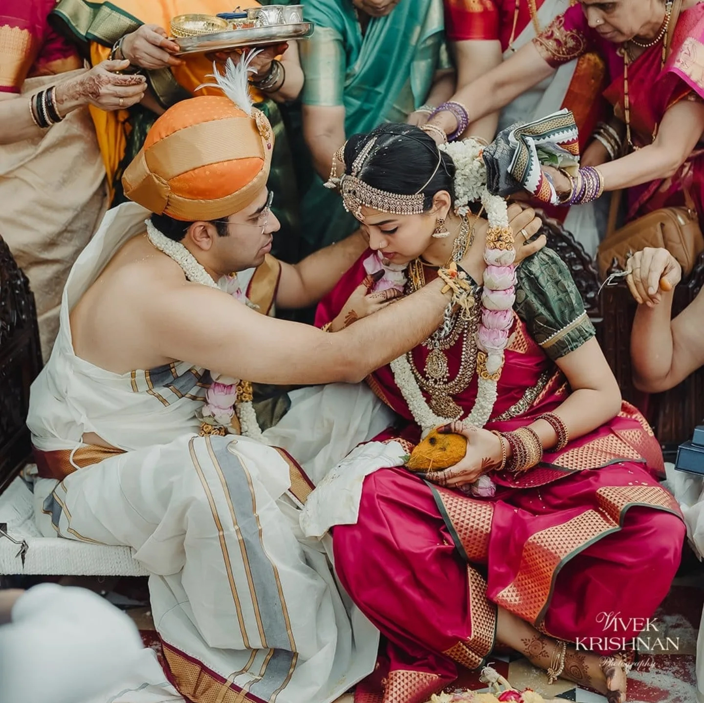 Tejasvi Surya Marries Carnatic Vocalist Sivasri Skandaprasad In Bengaluru Ceremony