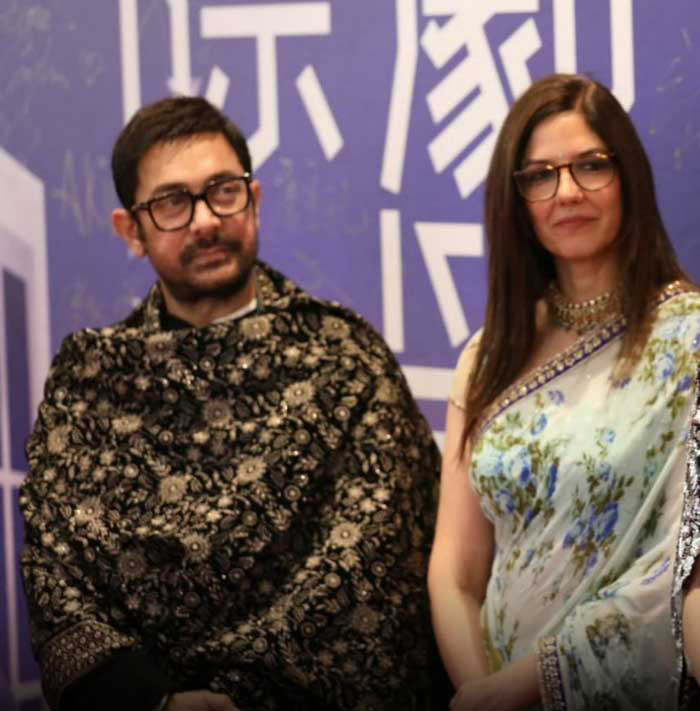 Aamir Khan Makes First Public Appearance With Girlfriend Gauri Spratt In China