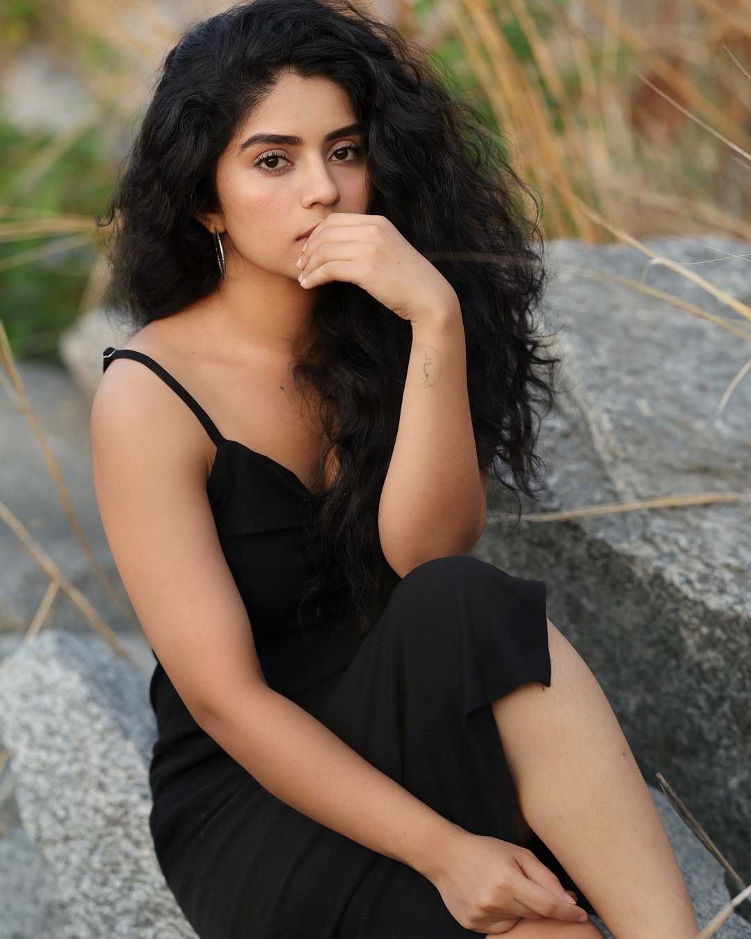 Actress Megha Shetty Looks Stunning in Black Dress