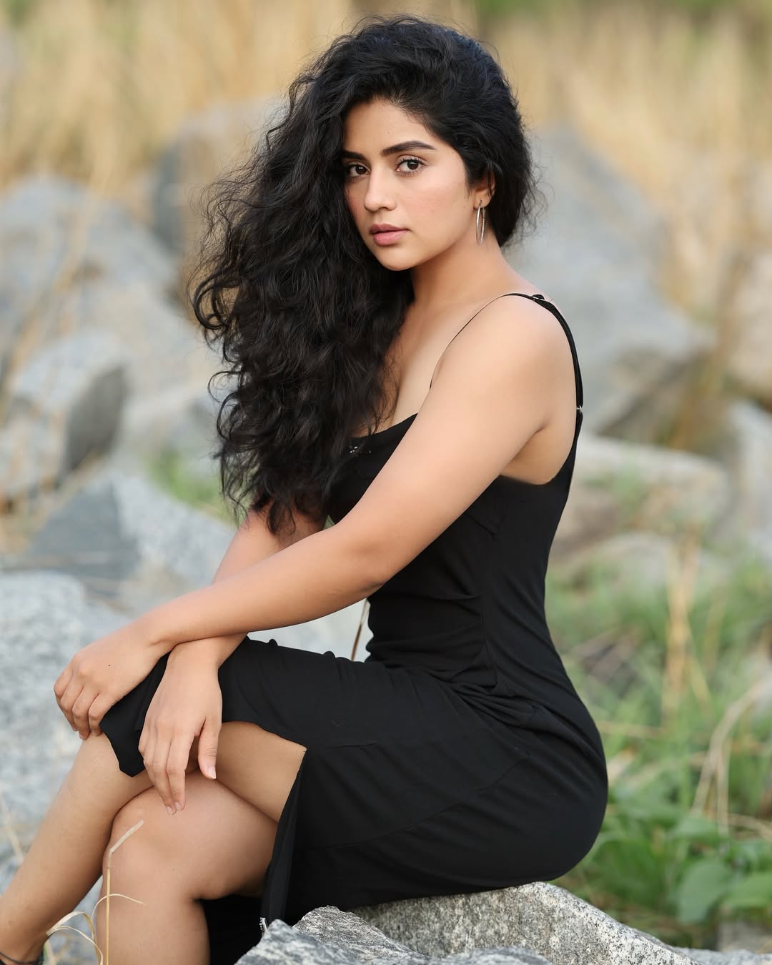Actress Megha Shetty Looks Stunning in Black Dress