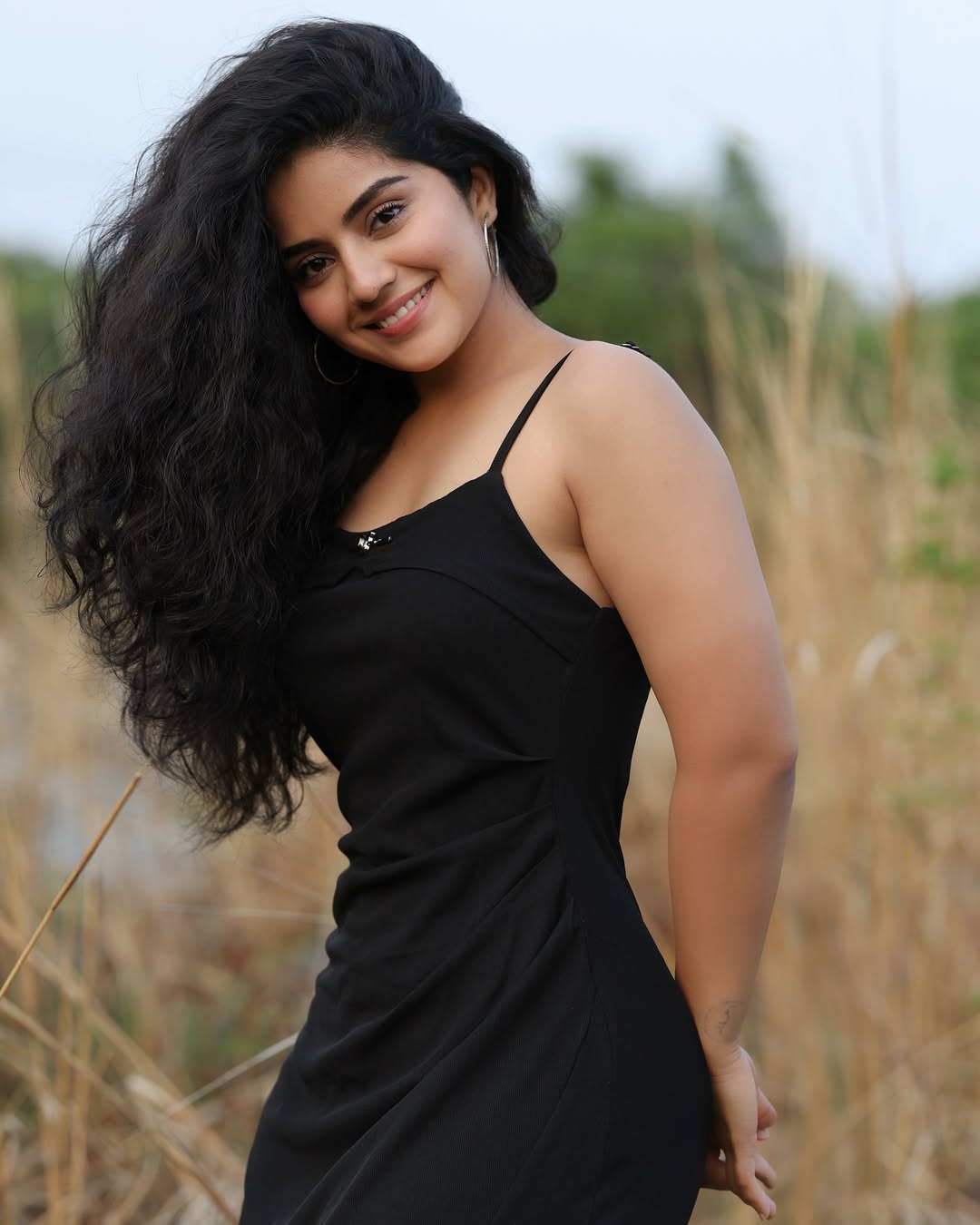 Actress Megha Shetty Looks Stunning in Black Dress