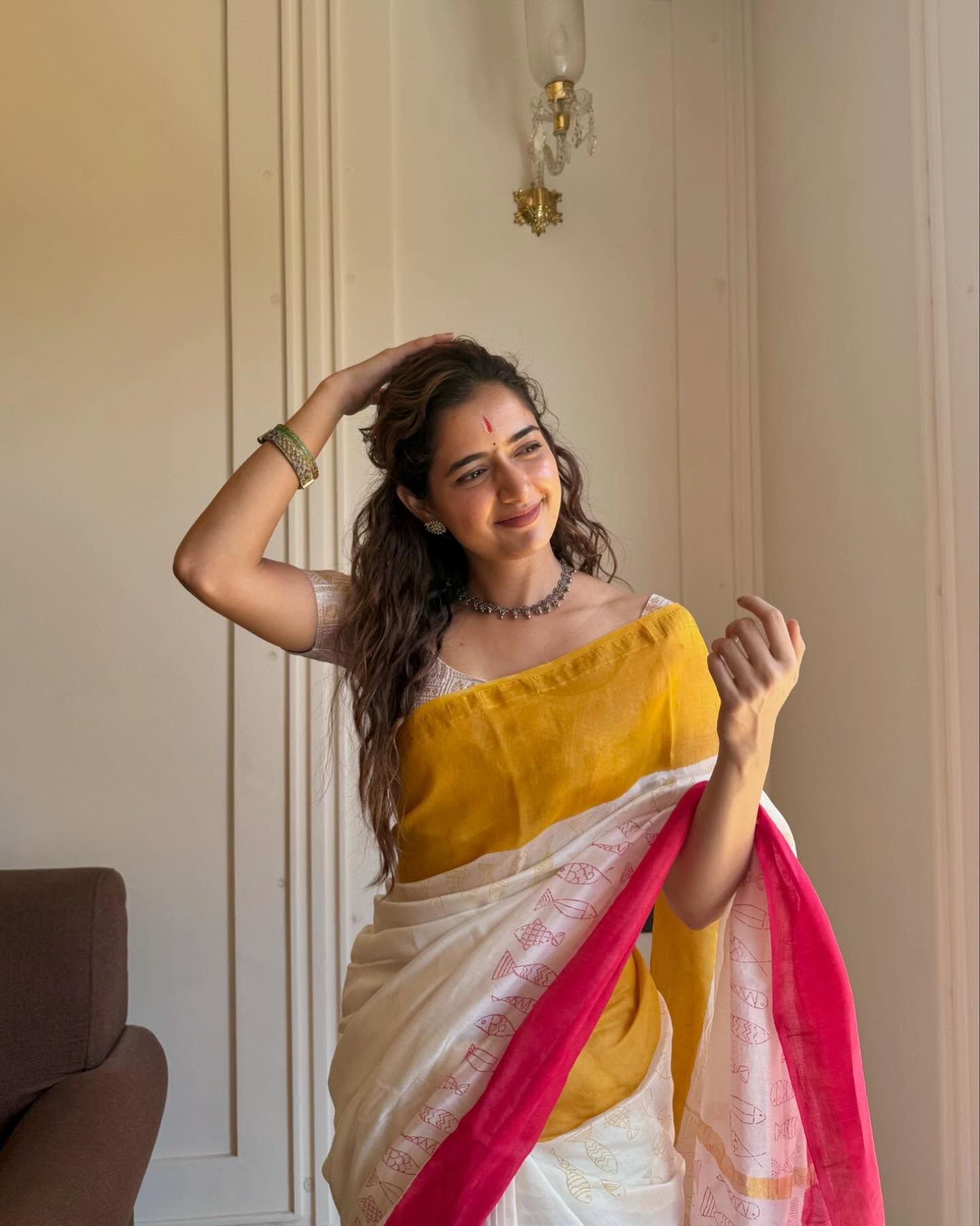 Ashika Ranganath Visits tirumala Tirupati with Sister Anusha