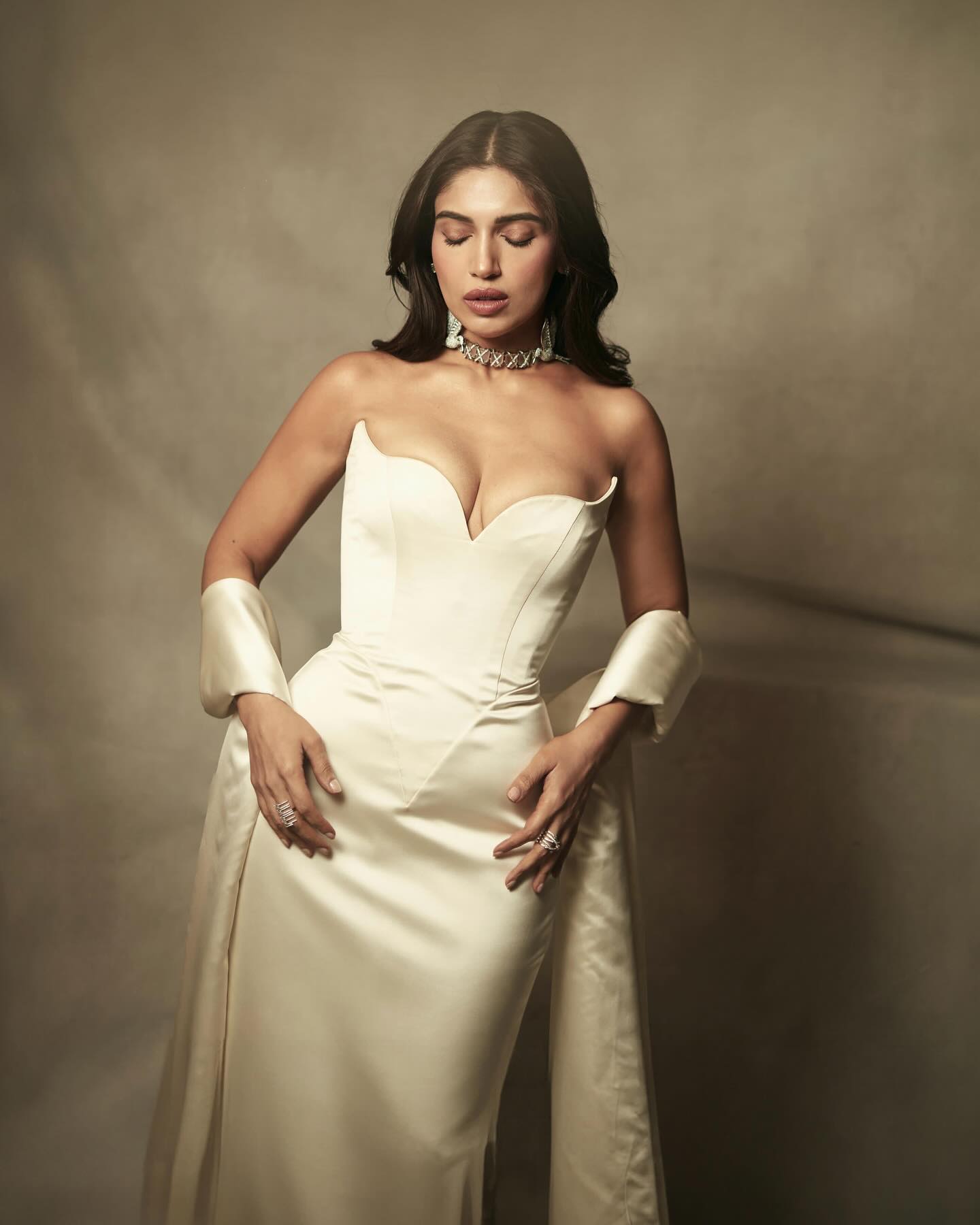 Bhumi Pednekar Dazzles in Satin Splendor, Radiating Timeless Elegance with Every Step