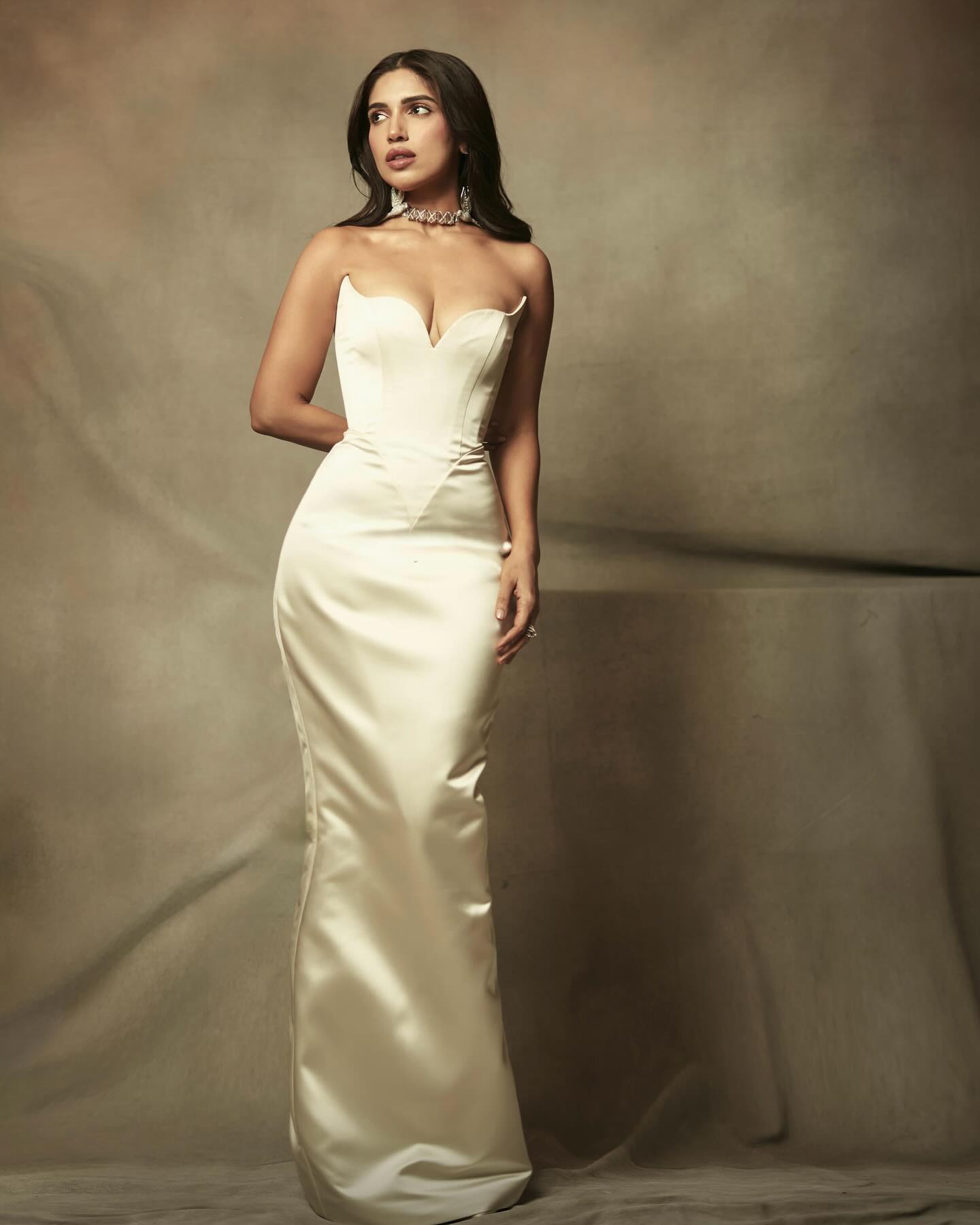 Bhumi Pednekar Dazzles in Satin Splendor, Radiating Timeless Elegance with Every Step