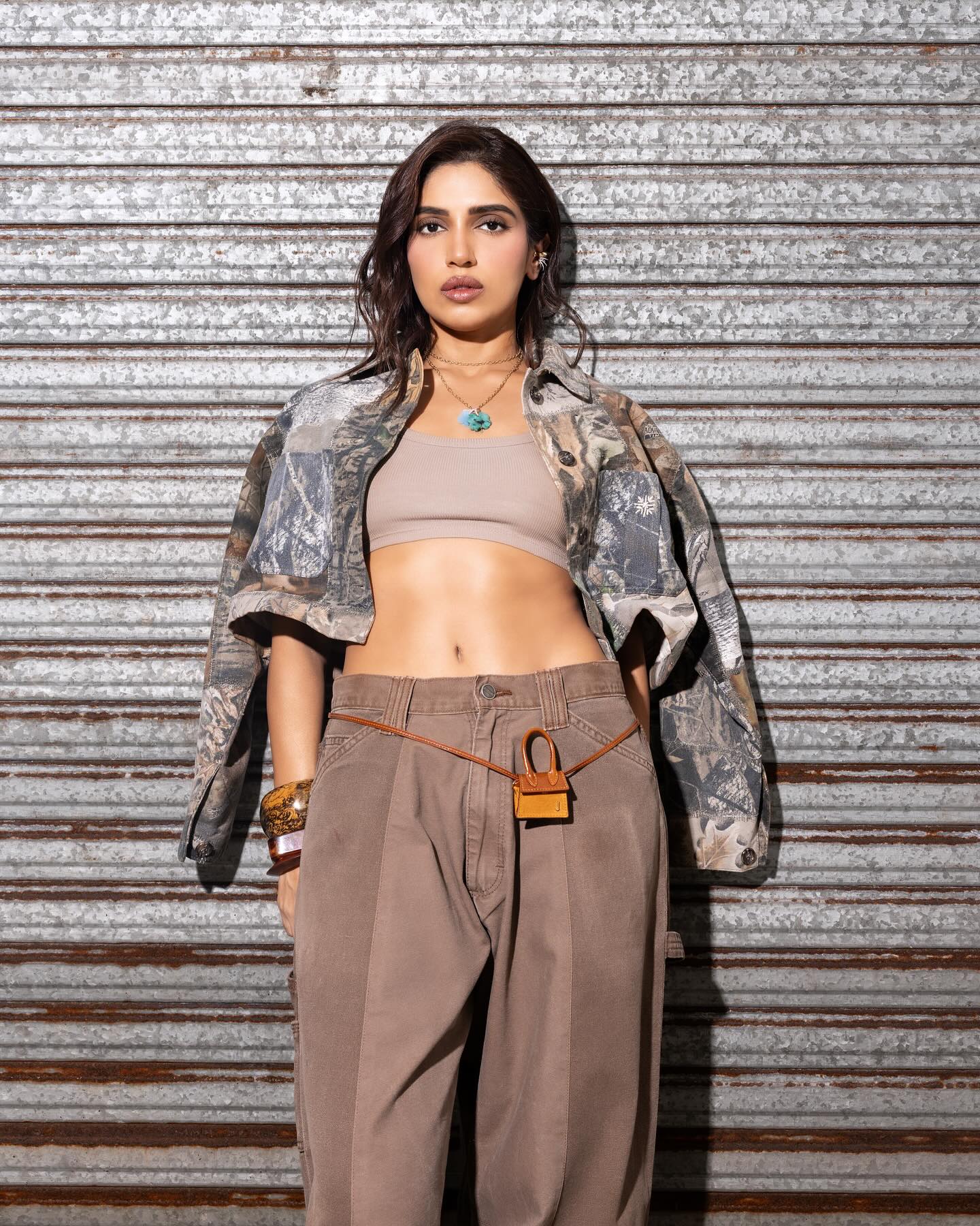 Bhumi Pednekar Rocks a Trendy and Cool Look in Her Outfit.
