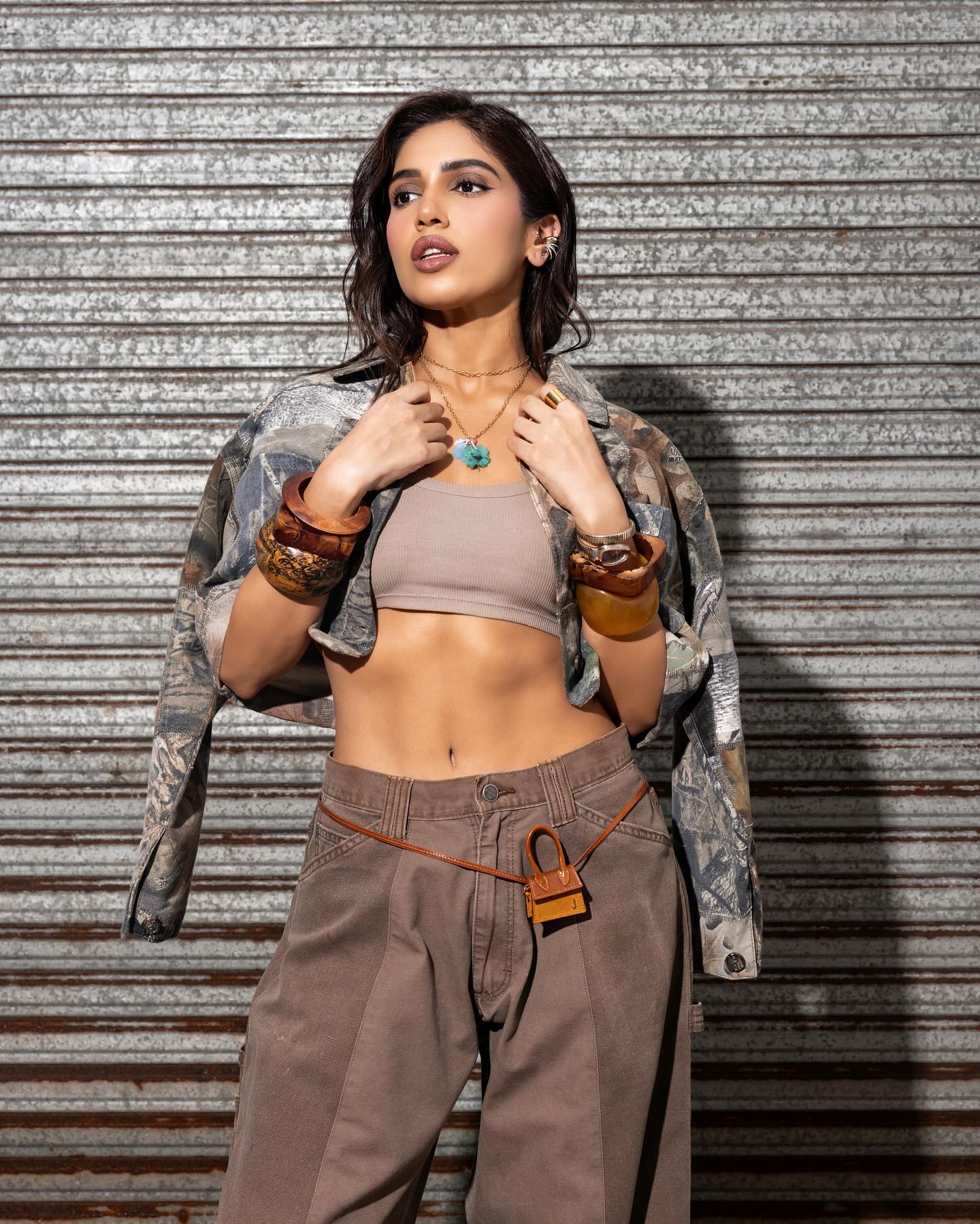Bhumi Pednekar Rocks a Trendy and Cool Look in Her Outfit.
