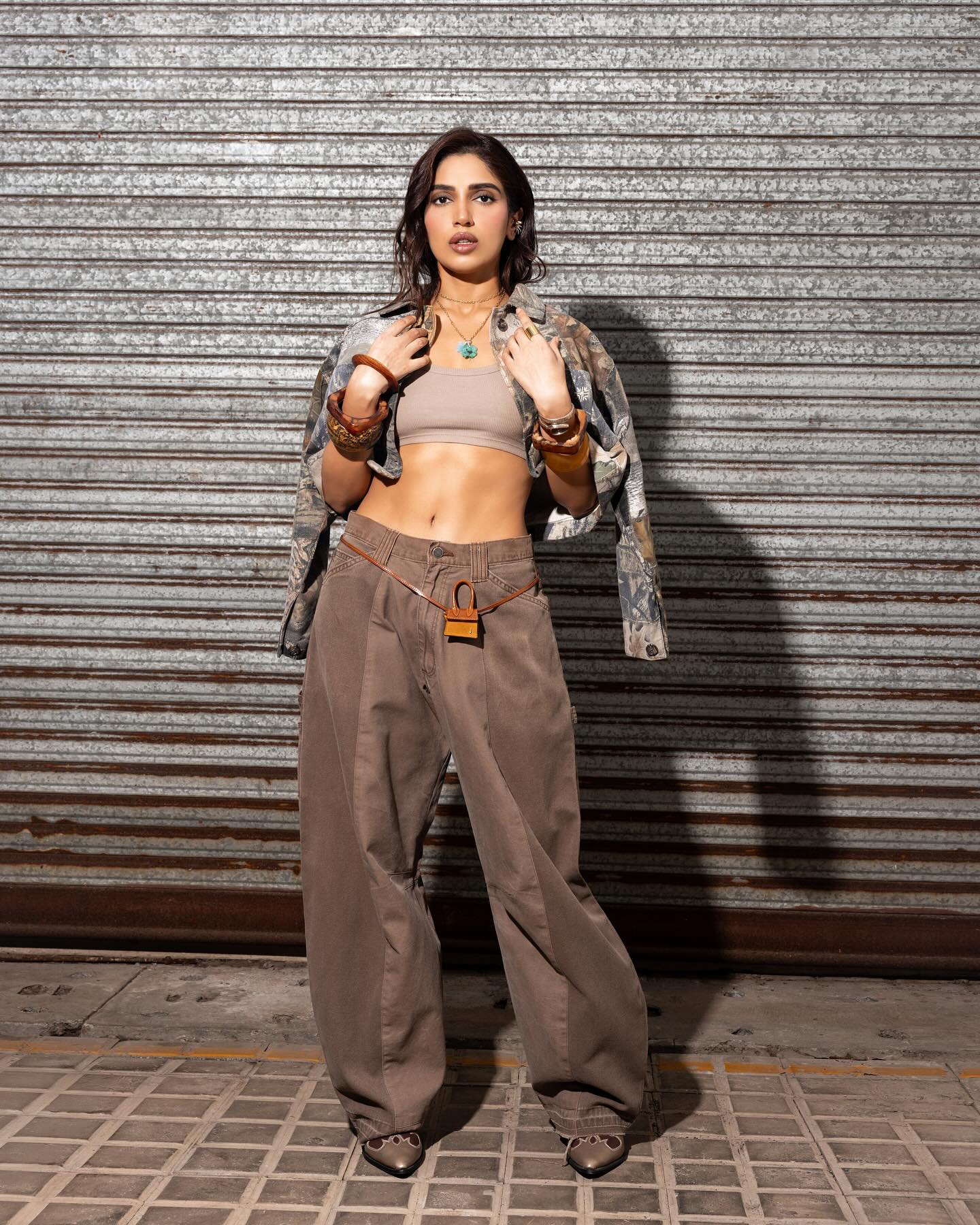 Bhumi Pednekar Rocks a Trendy and Cool Look in Her Outfit.