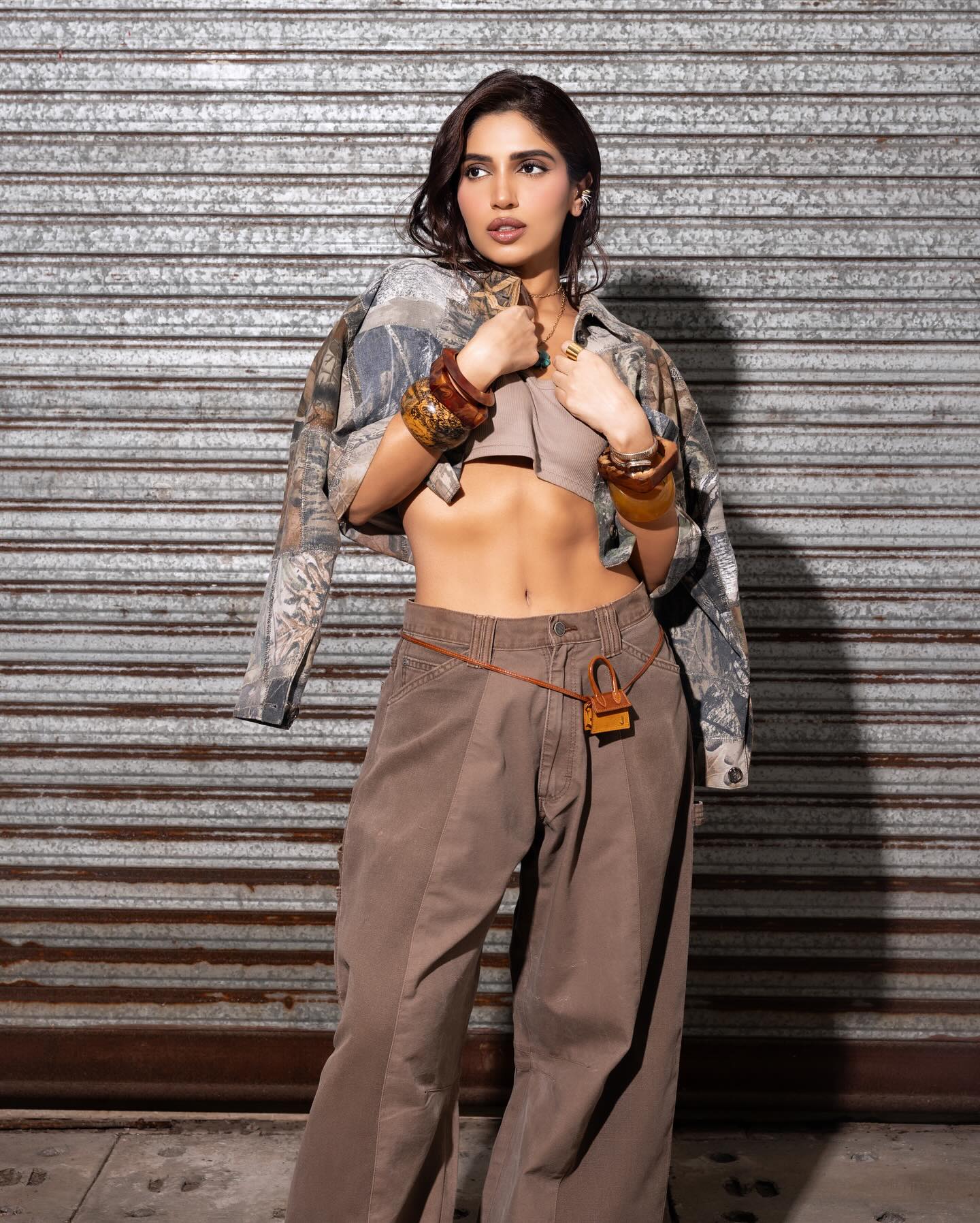 Bhumi Pednekar Rocks a Trendy and Cool Look in Her Outfit.