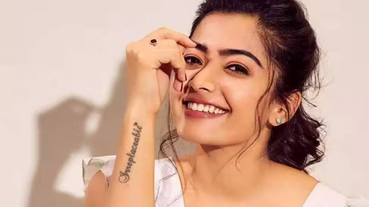 Rashmika Mandhana: Rashmika’s tattoo reads Irreplaceable, symbolizing selflove and individuality.