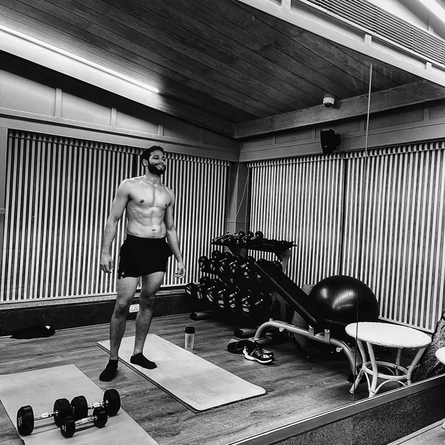 Siddhant Chaturvedi brings a fresh, lean, and athletic vibe to the fitness scene.
