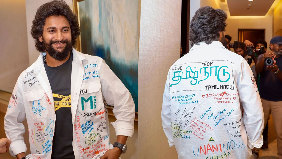 Natural Star Nani Receives Special Gift From Tamil Nadu Fans During HIT 3 Promotions