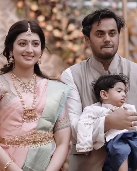Pranitha Subhash Celebrates Son's Naming Ceremony In Bangalore
