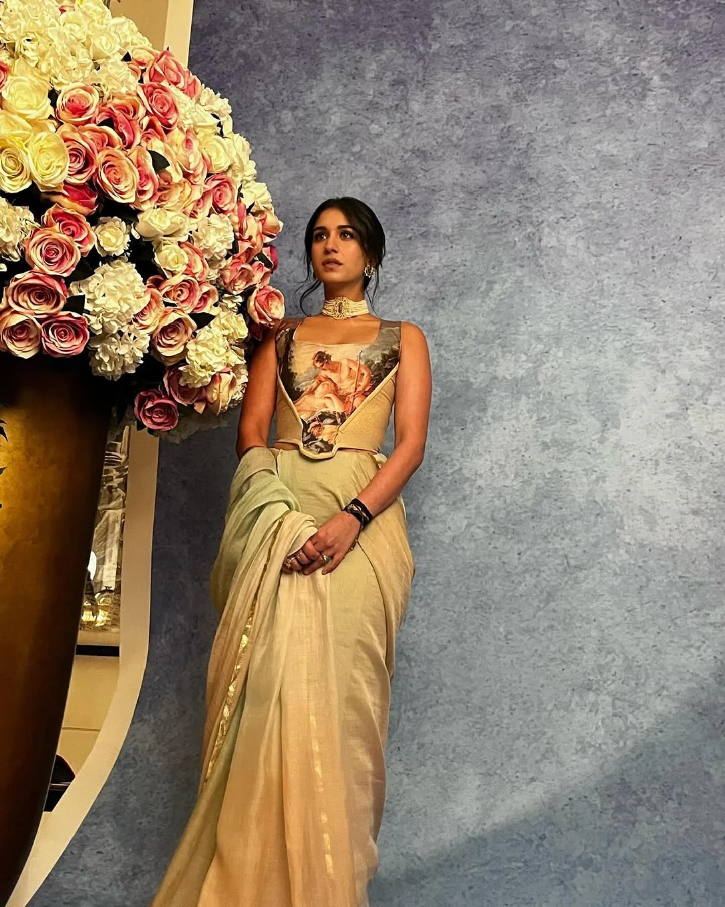Radhika Merchant Revives Vintage Couture With Pastel Perfection