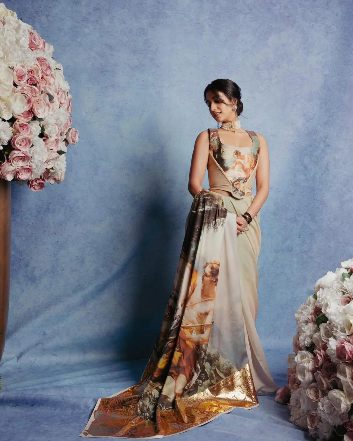 Radhika Merchant Revives Vintage Couture With Pastel Perfection