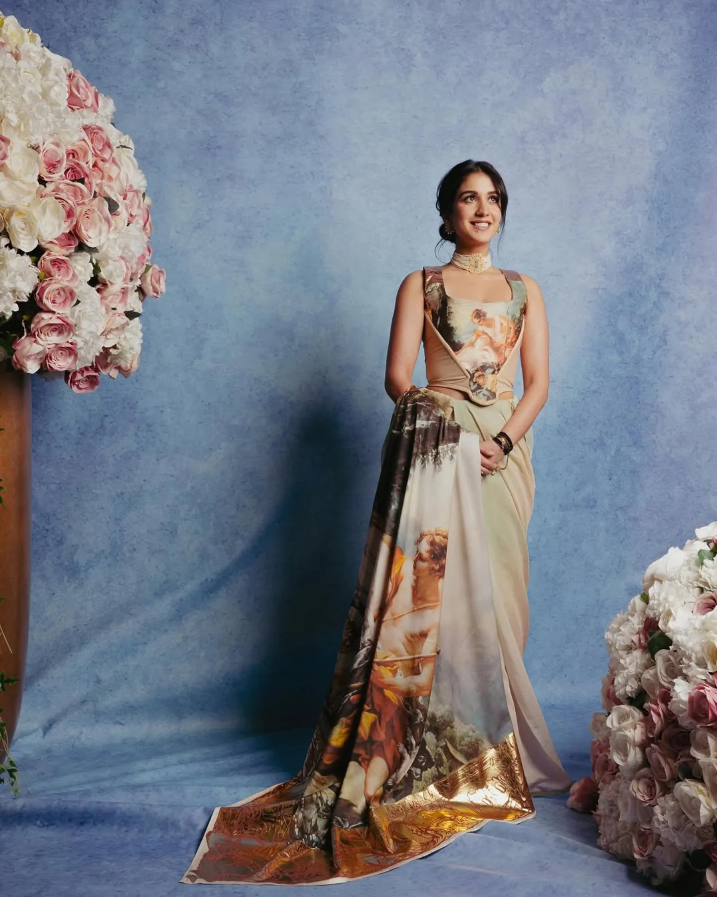 Radhika Merchant Revives Vintage Couture With Pastel Perfection