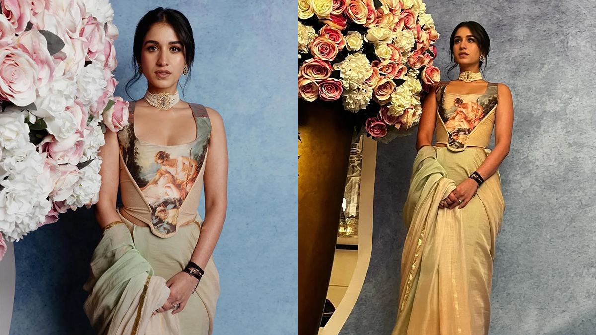Radhika Merchant Revives Vintage Couture With Pastel Perfection