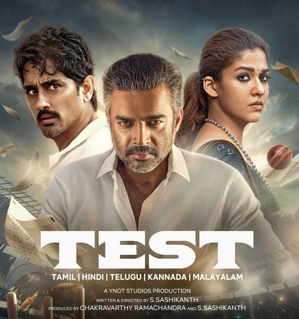 Test – A sports drama starring R. Madhavan and Nayanthara, Test explores the highs and lows of professional sports. Directed by S. Shashikant, the film delves into the struggles, victories, and emotional journeys of athletes.