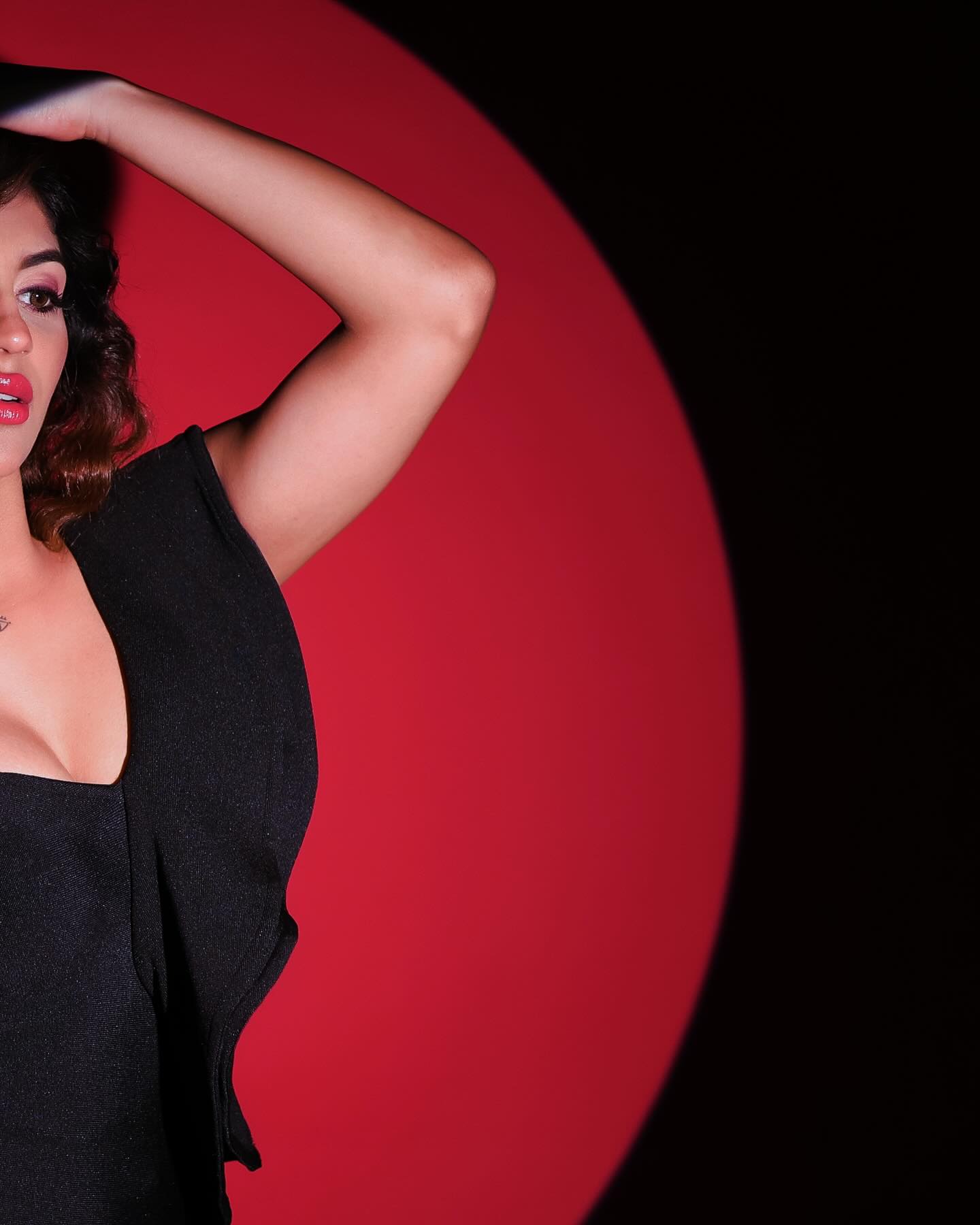 Yashika Aannand stuns in a stylish black dress.