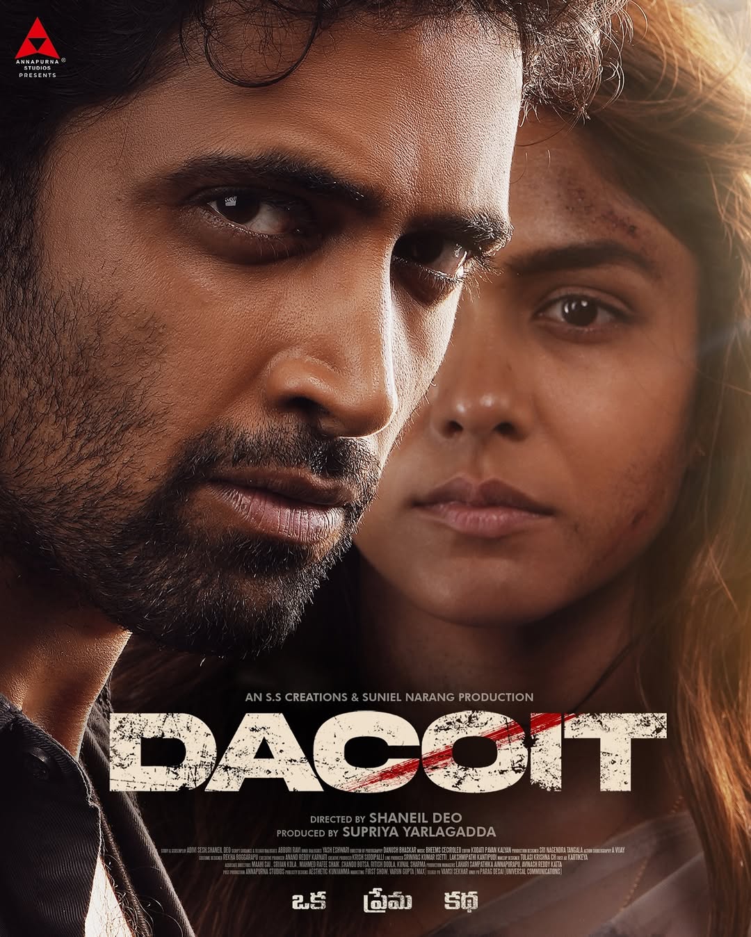 Adivi Sesh's rugged look perfectly complements Mrunal Thakur's fierce expression