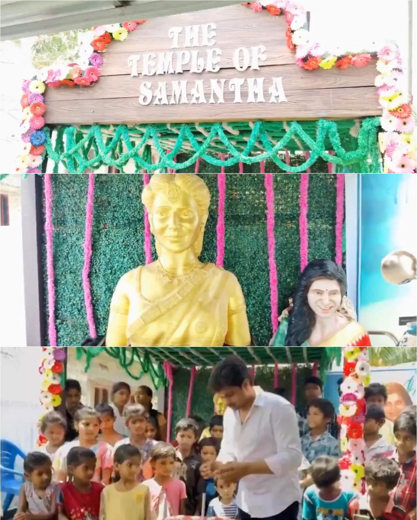 Fan Builds Temple for Samantha Ruth Prabhu On her 38th Birthday In Andhra Pradesh