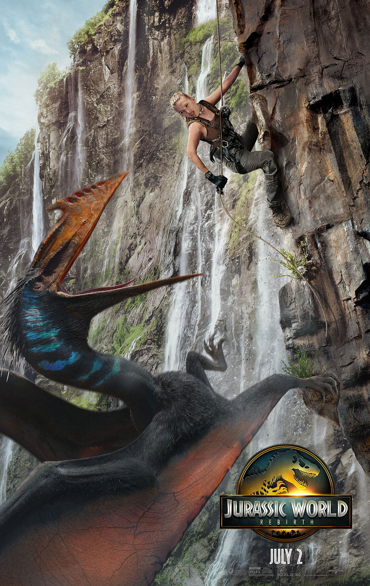 Official movie poster featuring Scarlett Johansson against a dramatic backdrop