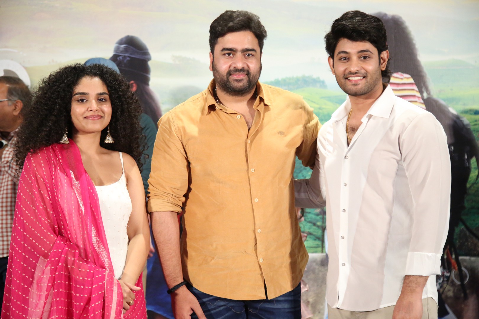 Nara Rohit with Oka Brundavanam movie lead actor and actress