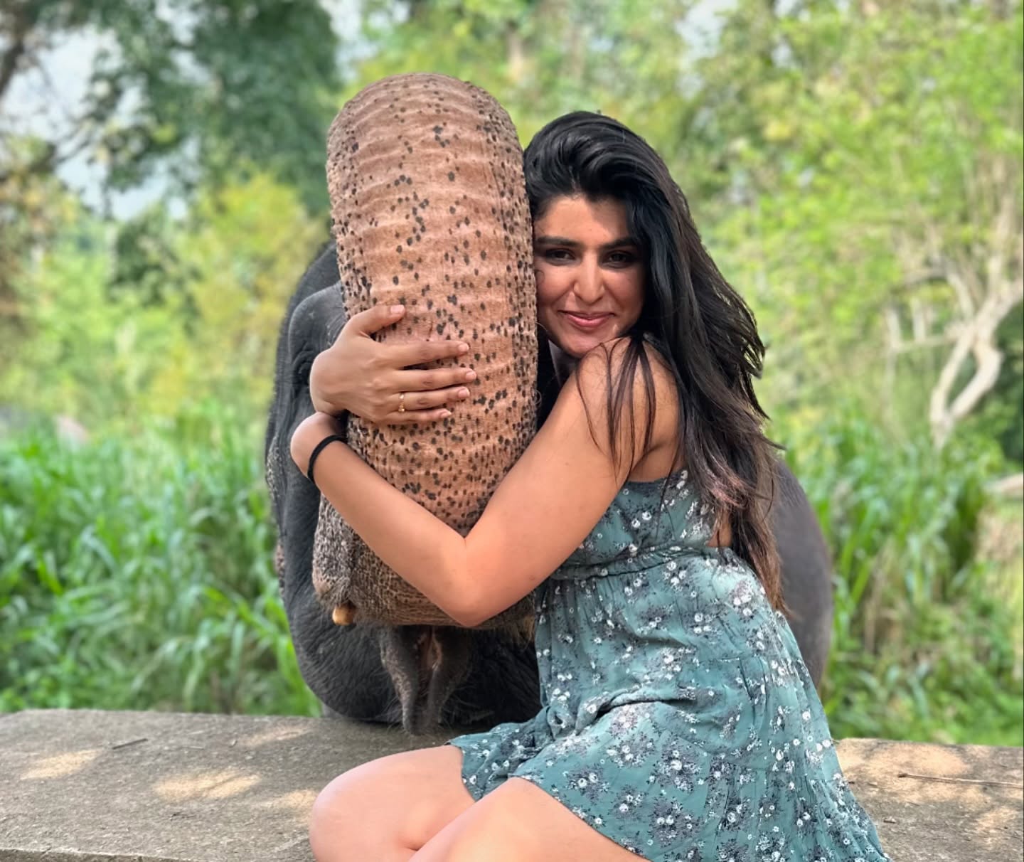 Sharanya Shetty’s Joyful Vacation In Sri Lanka’s Elephant Camp