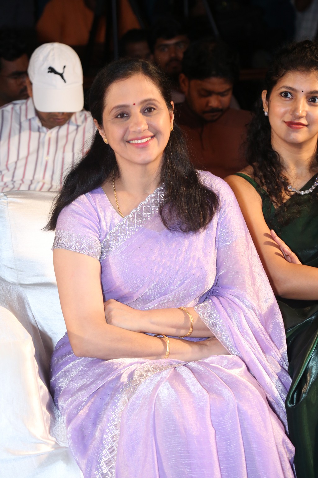 Devayani was spotted seated with a warm, graceful smile that lit up the event