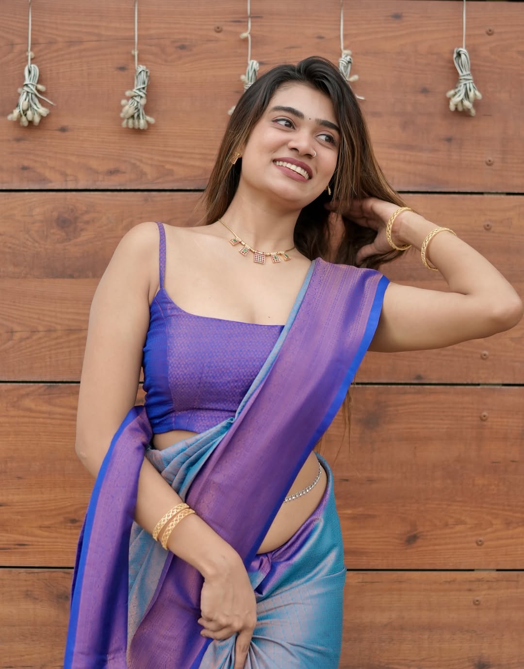 Devananda Shajilal in purple power mode-serving sass, slay, and “I woke up flawless” realness, no filter needed