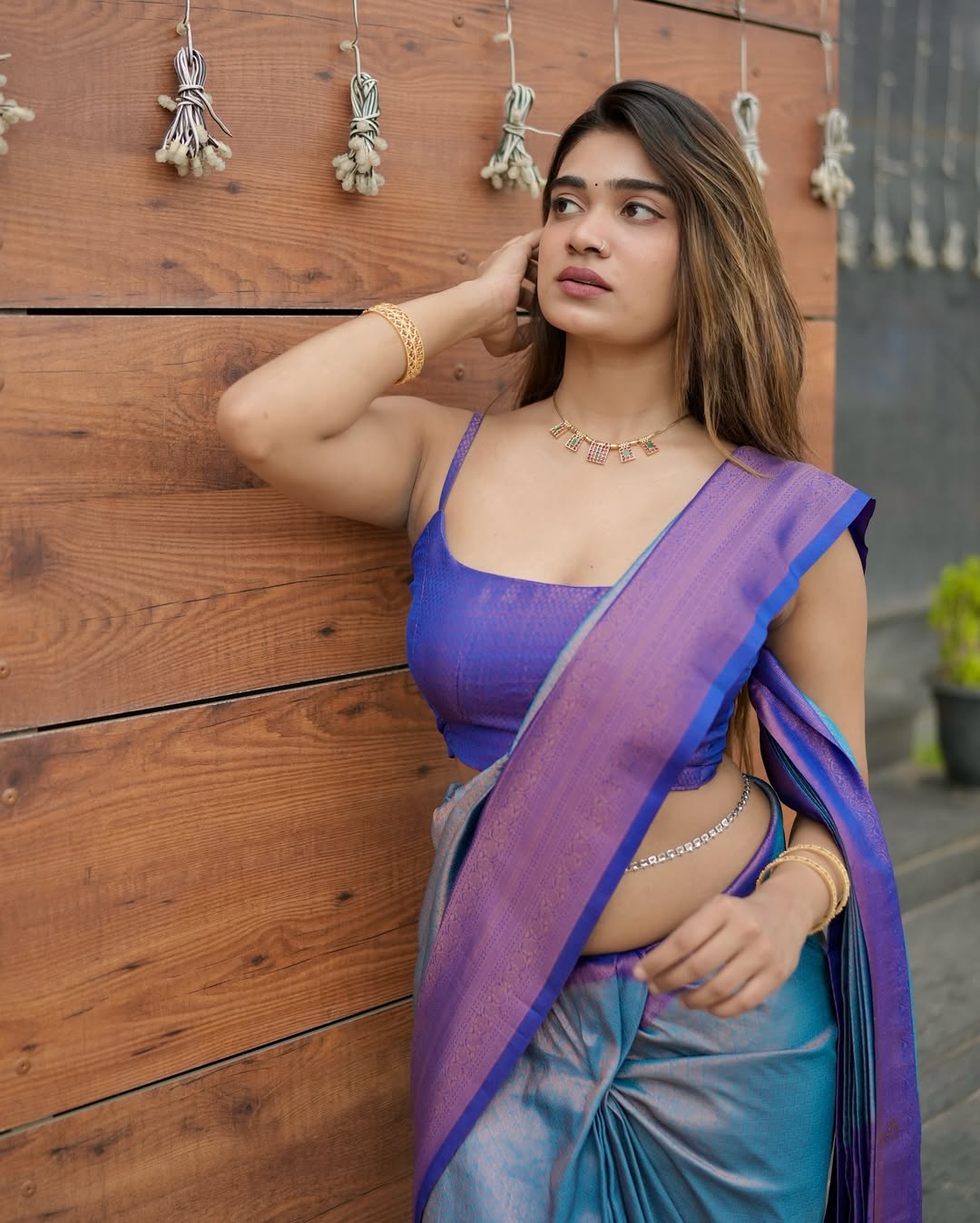 Wrapped in purple and dipped in drama-Devananda didn’t just come to serve looks, she came to cause fashion whiplash