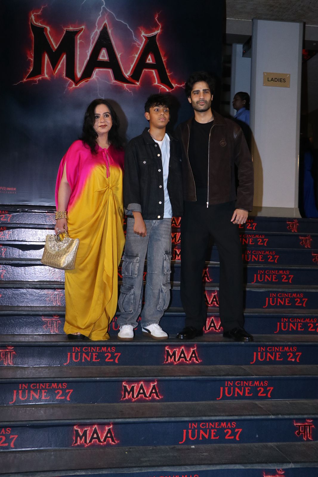 Ajay Devgn’s sister, son Yug, and nephew Aaman Devgan graced the event, making it a true family affair