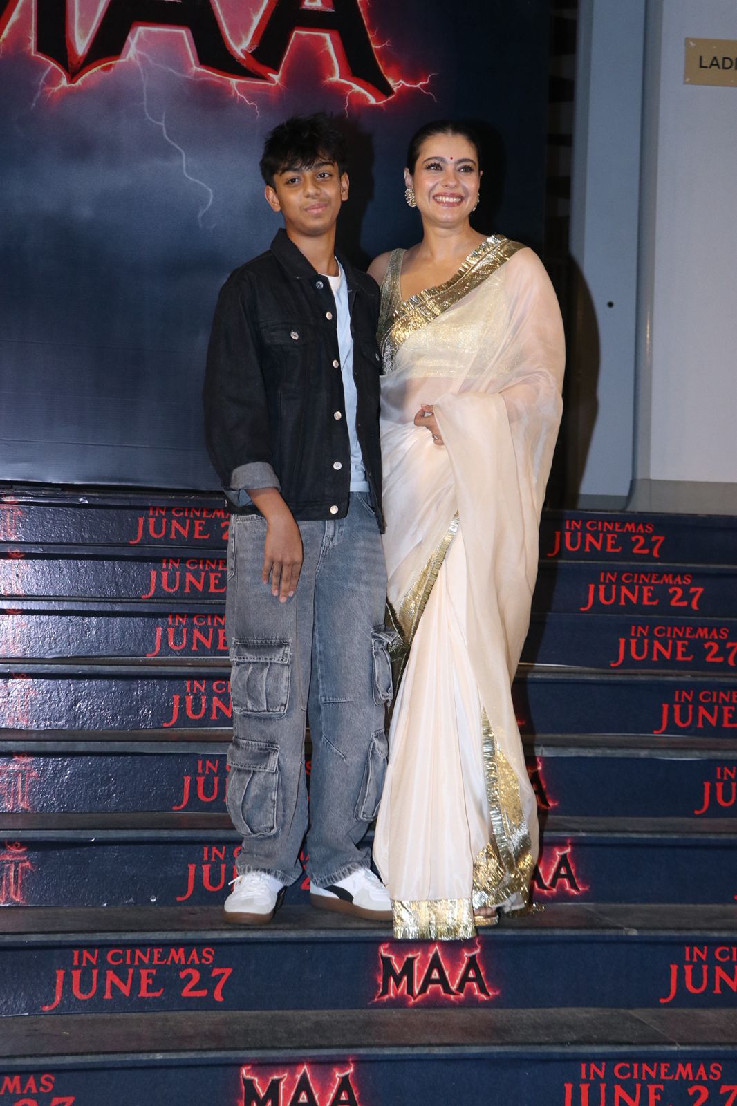 Kajol shared a special moment on the red carpet with her son Yug